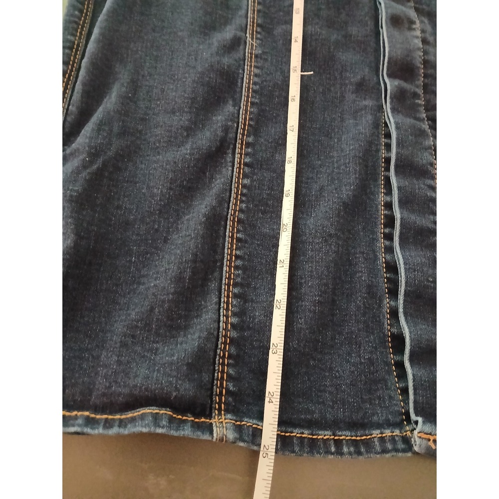 C. Est. 1946 Denim Womens Size 16 Dark Wash Blue Midi Pencil Skirt Seam Modest - Picture 5 of 10